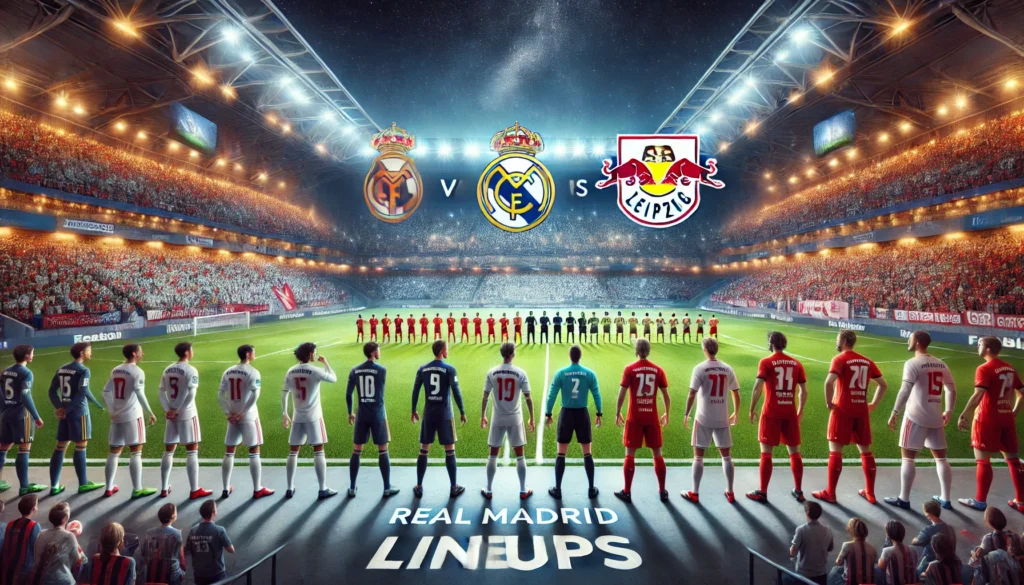 Real Madrid vs RB Leipzig Lineups